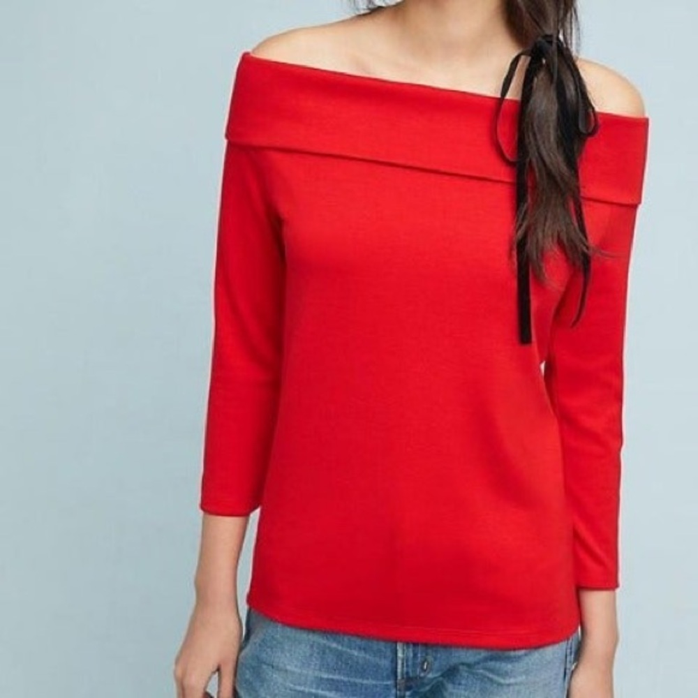 NWT Off Shoulder Red Top